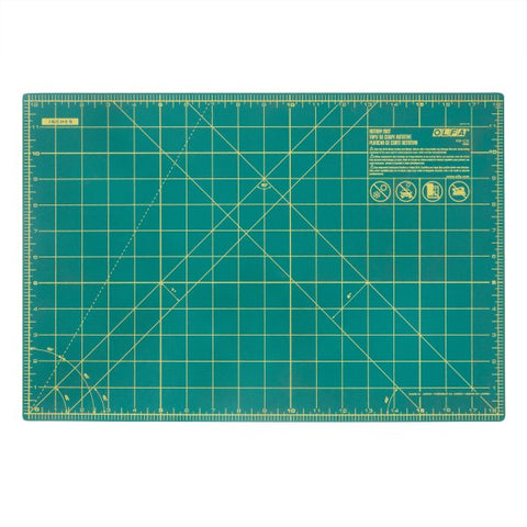 Olfa 12″ X 18″ Self Healing Double Sided Rotary Mat (RM-CG)
