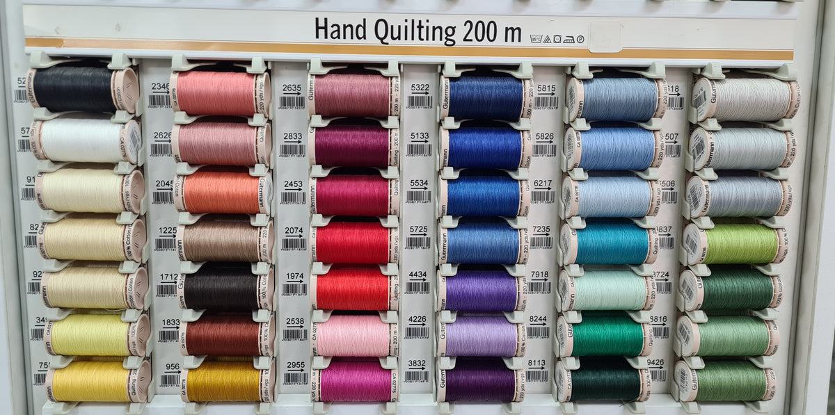 5709 White 200m Gutermann Hand Quilting Cotton Thread - Hand