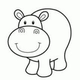 Build A Kit - Step 2 of 2 Applique Motif Hippo