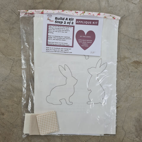 Build A Kit - Step 2 of 2 Applique Motif Bunnies