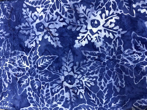 Blue - Indigo leaves - Maywood studio Bali Collection (sold in 25cm units)