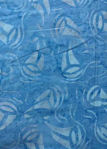 Blue - Ships sailing on the sea - Maywood studio Bali Collection (sold in 25cm units)