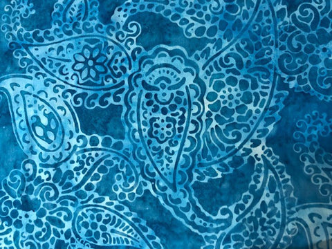 Blue - Paisley - Maywood studio Bali Collection (sold in 25cm units)