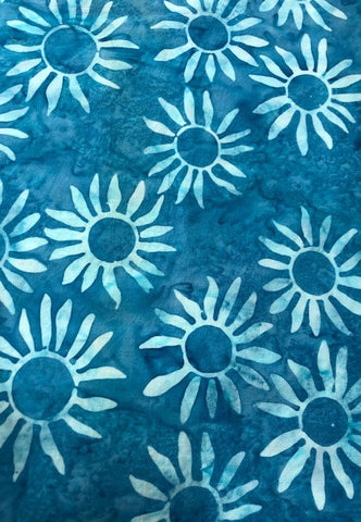 Blue - Daisies - Maywood studio Bali Collection (sold in 25cm units)