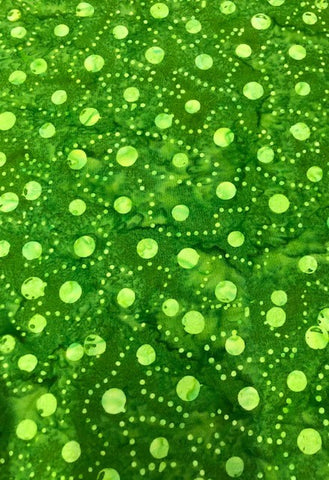 Green - Tone on tone green dots - Maywood studio Bali Collection (sold in 25cm units)