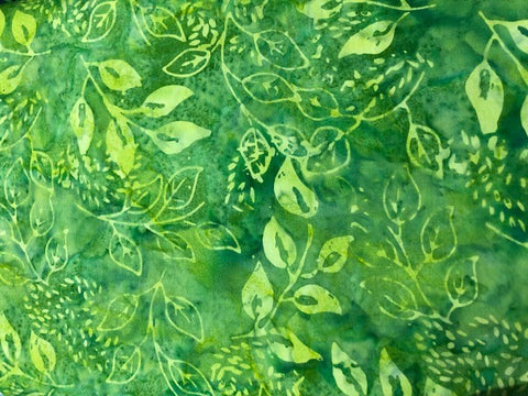 Green - Leaves - Maywood studio Bali Collection (sold in 25cm units)