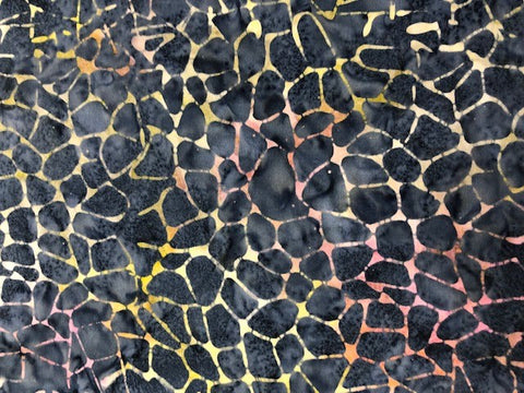 Grey - Dark grey with yellow and orange shining through - Maywood studio Bali(sold in 25cm units)