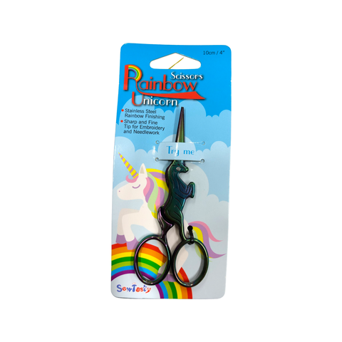Rainbow Unicorn Scissors - 4"