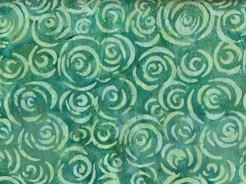 Green with yellowish green spirals - Bali Collection (sold in 25cm units)