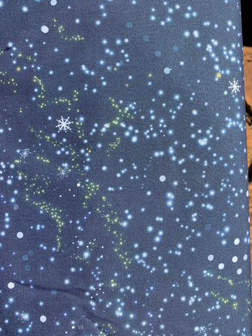 Stars on a navy blue background - sold in 25cm units 150cm wide!