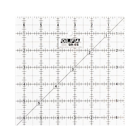 Olfa 6 1/2″ Square Frosted Acrylic Ruler (QR-6S)