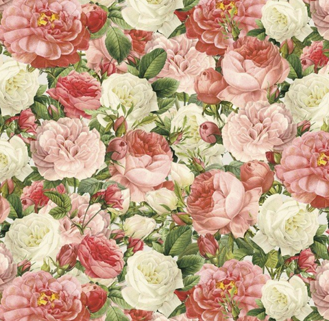 Vintage Rose Bouquet -  Lighthearted in Paris (sold in 25cm units)