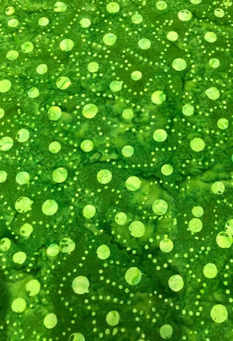 Green - Tone on tone green dots - Maywood studio Bali Collection