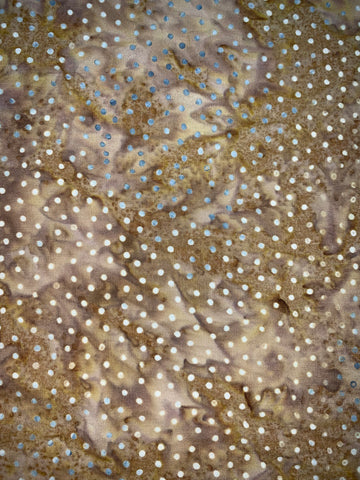 Fairy dots on brown - Batik