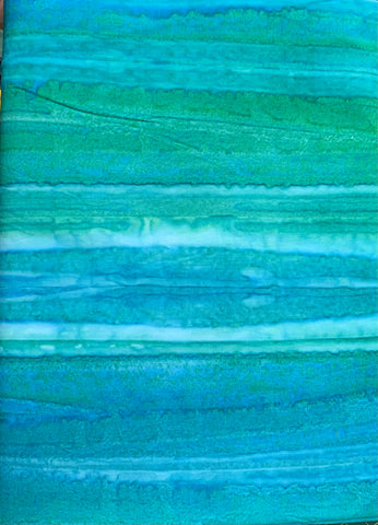 Waves of sea blue teal - Batik