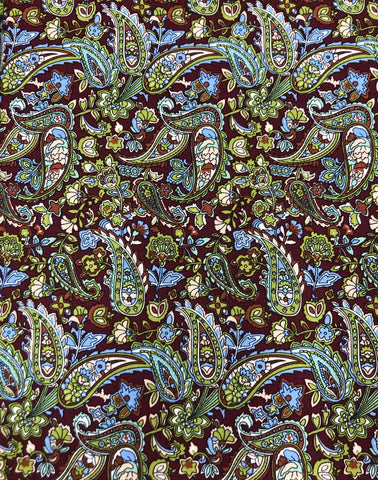 Paisley - blue and green