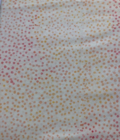 Neutral - White with dots of yellow orange  - Maywood studio Bali Collection